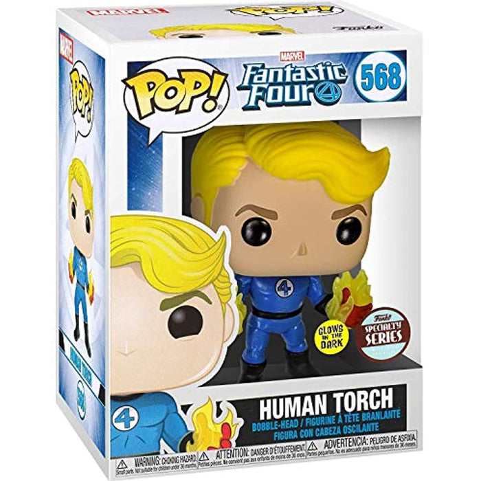 Funko POP! Marvel: Fantastic 4 HUMAN TORCH Specialty Series Figure w/ Protector