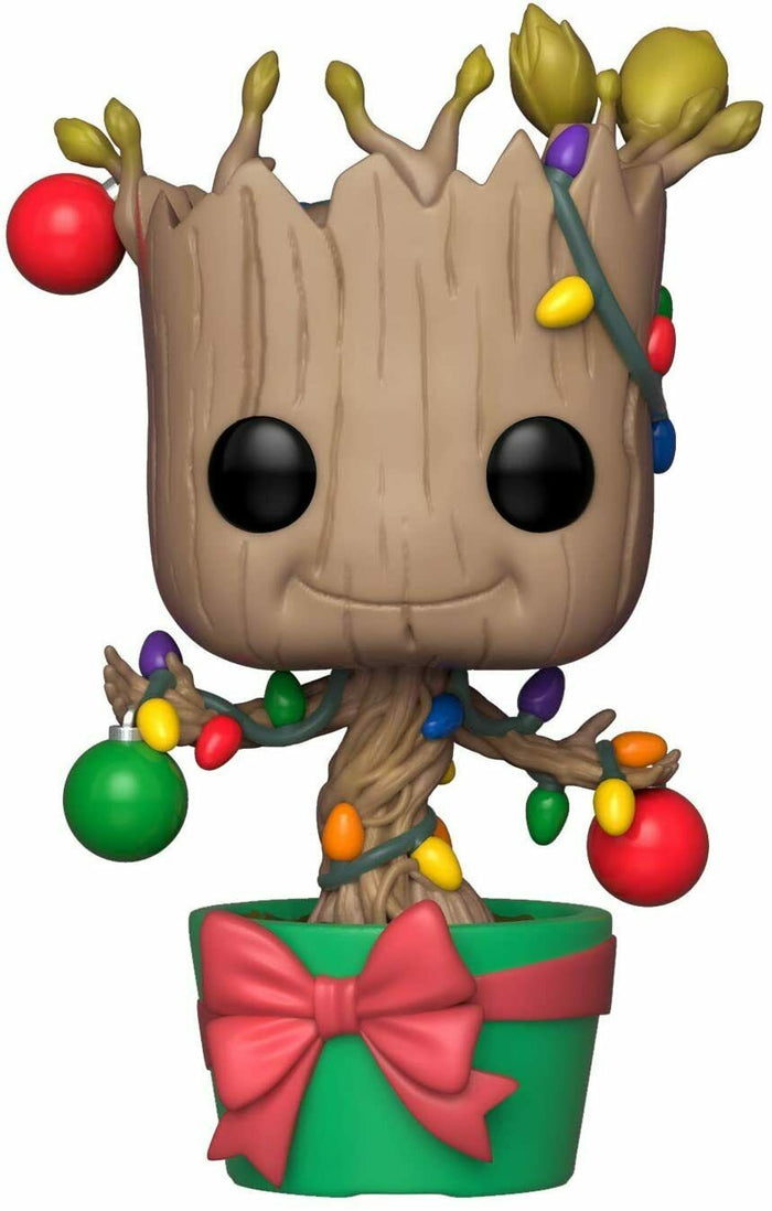 Funko POP! Marvel Holiday GROOT with Lights & Ornaments Figure #399 w/ Protector