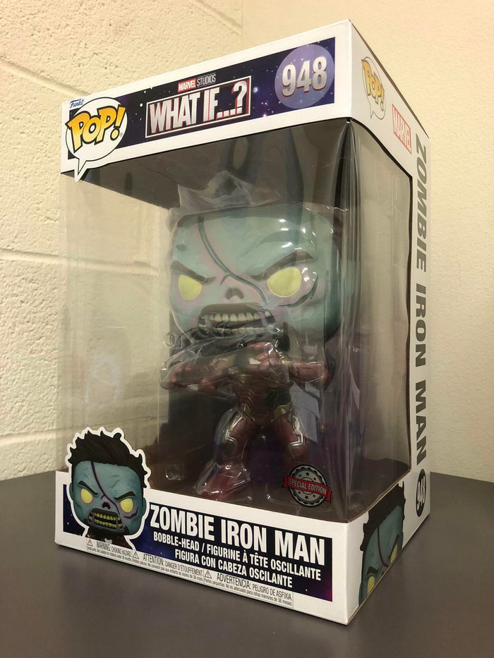 Funko POP! Marvel What If? ZOMBIE IRON MAN Special Edition 10 inch Figure