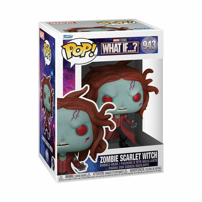 Funko POP! Marvel: What If? ZOMBIE SCARLET WITCH Figure #943 w/ Protector
