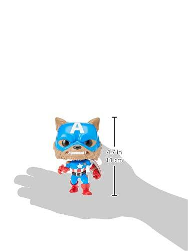 Funko Pop! Marvel: Year of The Shield - Capwolf, Amazon Funkon Exclusive w/ Protector