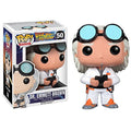 Funko POP! Movies: Back to the Future DR. EMMETT BROWN Figure #50 w/ Protector
