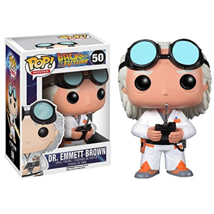 Funko POP! Movies: Back to the Future DR. EMMETT BROWN Figure #50 w/ Protector