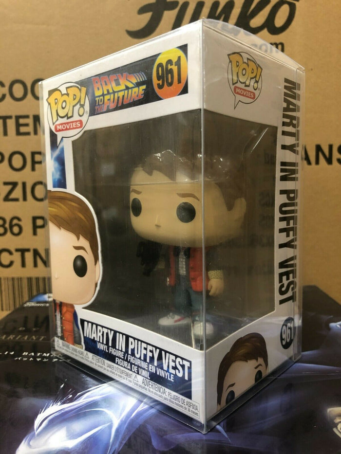 Funko POP! Movies: Back To The Future MARTY in PUFFY VEST #961 w/ Protector