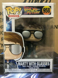 Funko POP! Movies Back to The Future MARTY with Glasses Figure #958 w/ Protector