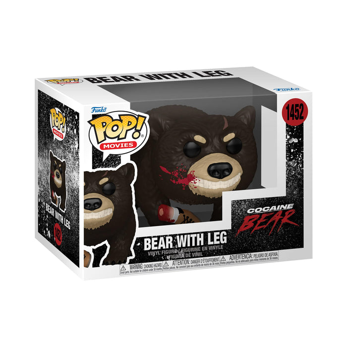 Funko Pop! Movies: Cocaine Bear - Bear with Leg (Bloody) w/ Protector