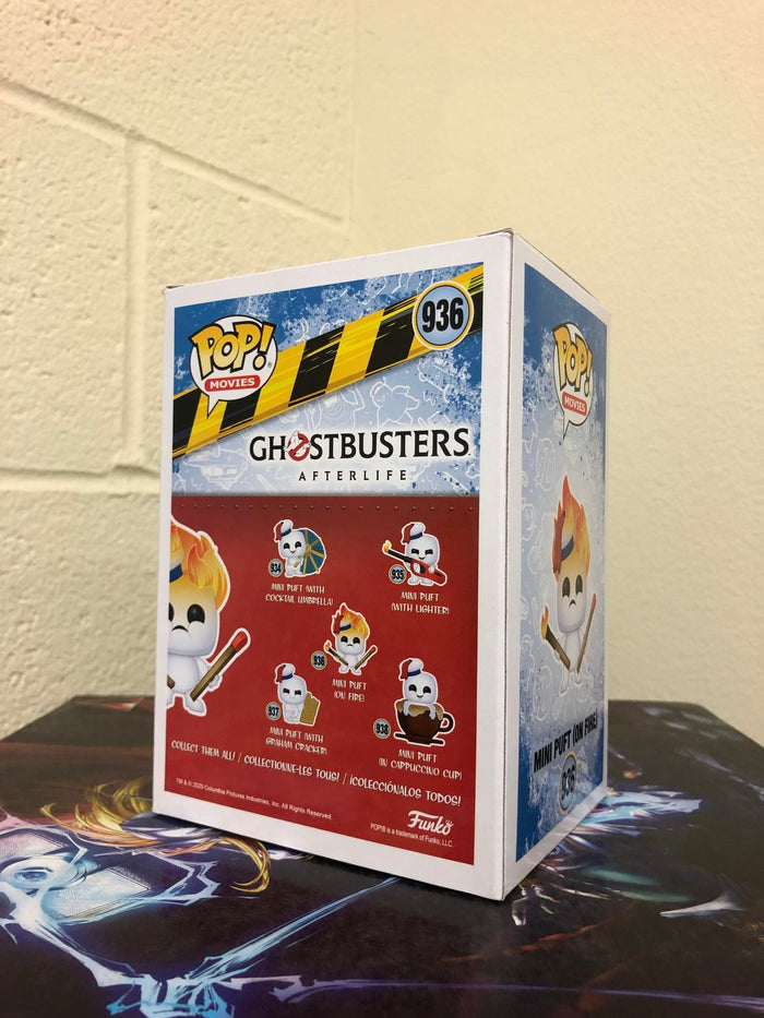Funko POP! Movies: Ghostbusters Afterlife MINI PUFT on Fire #936 w/ Protector