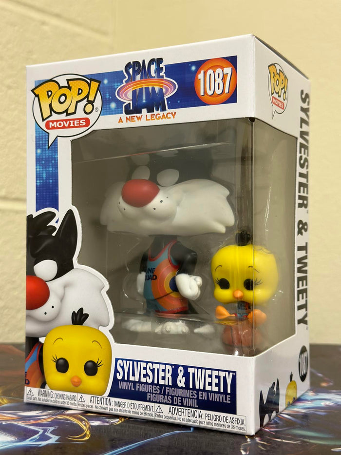 Funko POP! Movies: Space Jam, A New Legacy SYLVESTER & TWEETY #1087 w/ Protector