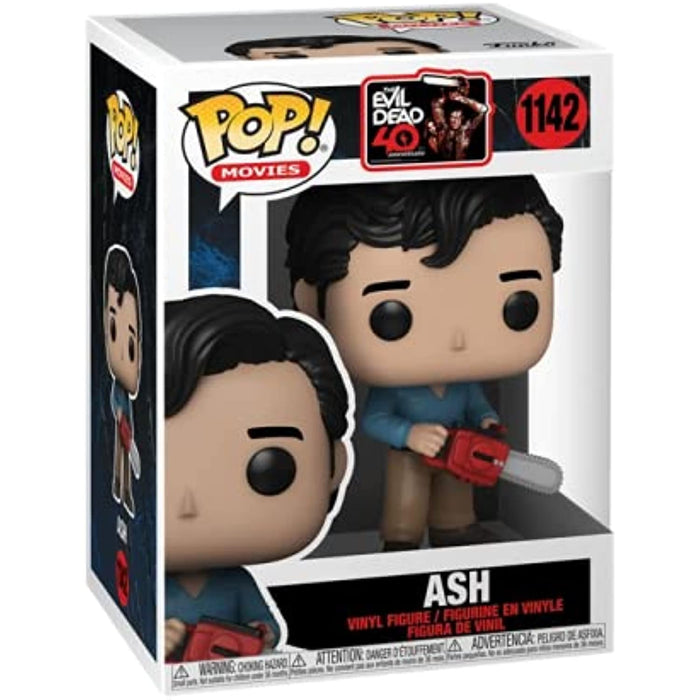 Funko POP! Movies: The Evil Dead 40th Anniversary ASH Figure #1142 w/ Protector