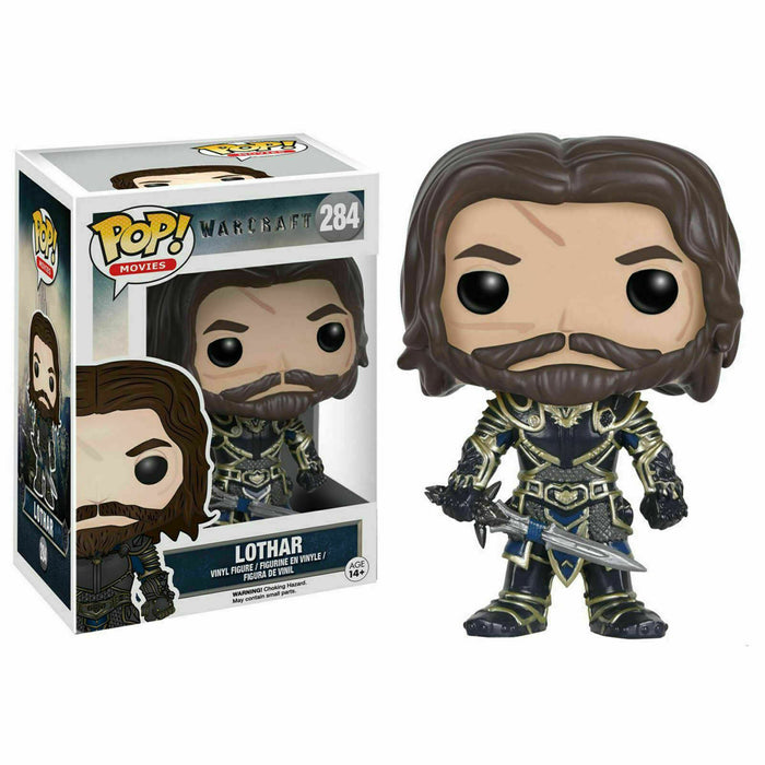 Funko POP! Movies: Warcraft LOTHAR Figure #284 DAMAGE BOX