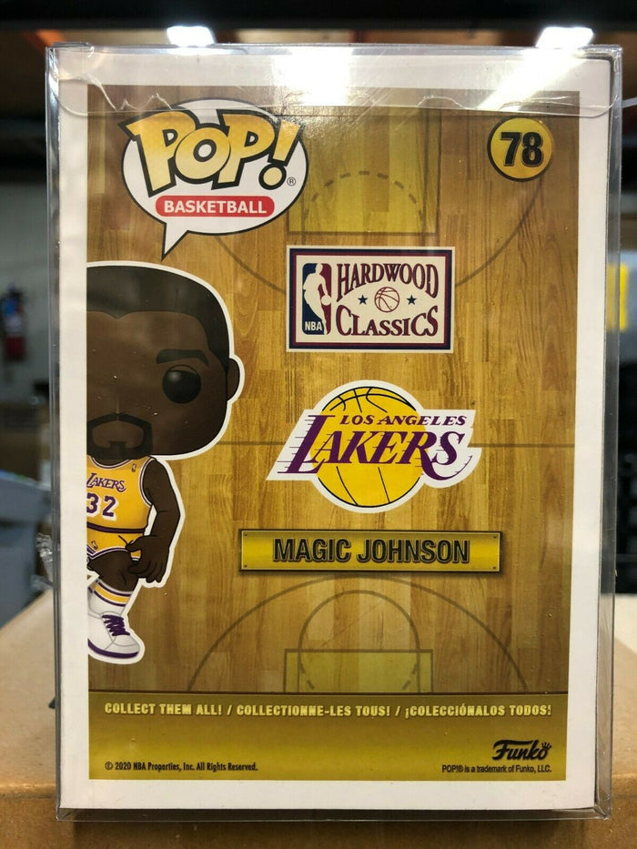 Funko POP! NBA Basketball LA Lakers MAGIC JOHNSON Home Figure #78 w/ Protector