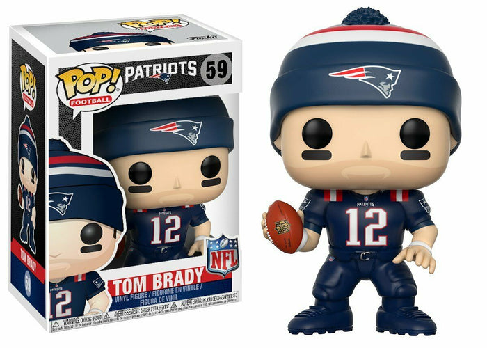 Funko POP! NFL TOM BRADY Patriots Figure #59 w/ Protector