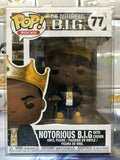 Funko POP! Rocks: The NOTORIOUS B.I.G. with Crown Figure #77 w/ Protector