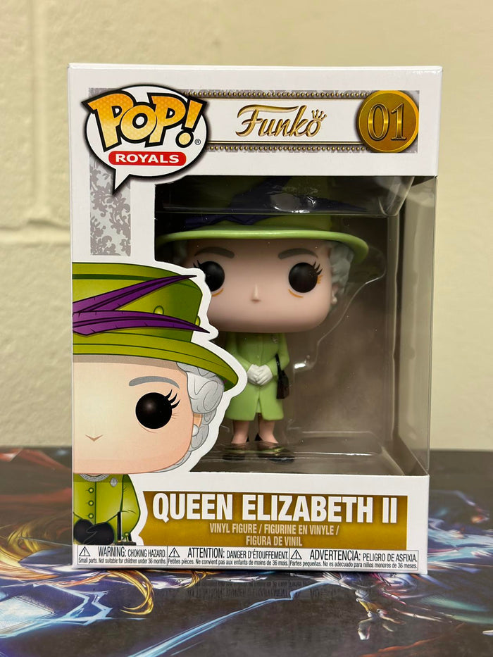Funko POP! Royals QUEEN ELIZABETH II Figure #01 w/ Protector
