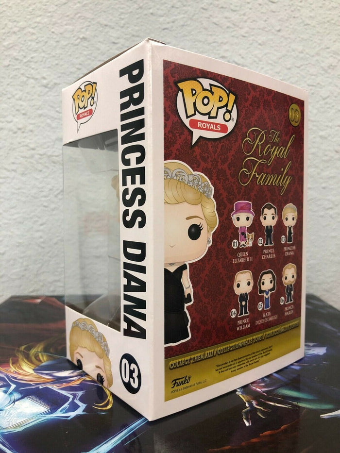 Funko POP! Royals: Royal Family DIANA Princess of Wales Figure #03 w/ Protector