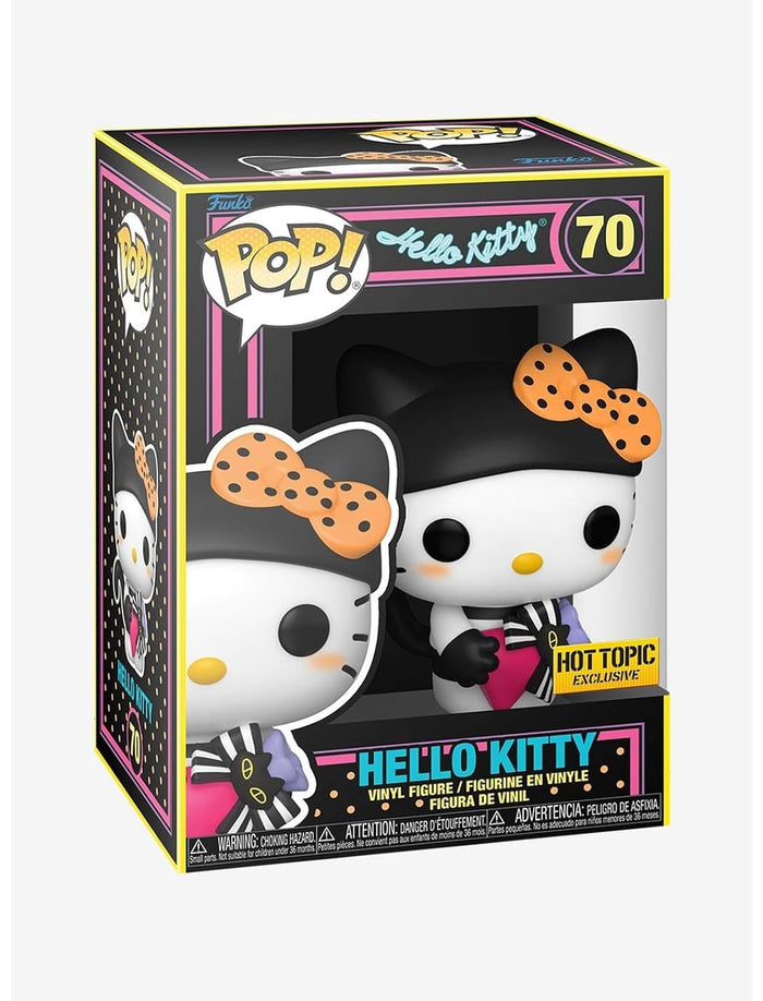 Funko Pop! Sanrio: Hello Kitty - Hello Kitty with Gift (BLKLT) Figure w/ Protector