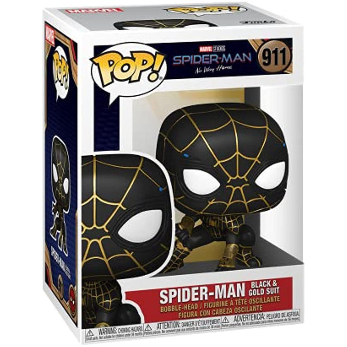 Funko POP! Spider-Man No Way Home SPIDER-MAN in Black n Gold Suit w/ Protector