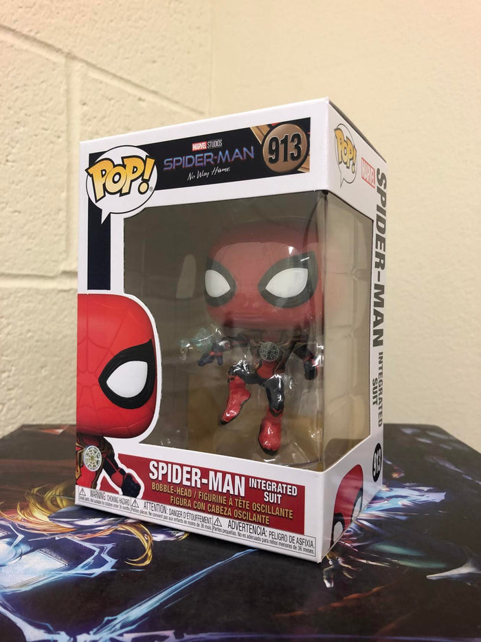 Funko POP! Spider-Man No Way Home SPIDER-MAN Integrated Suit #913 w/ Protector