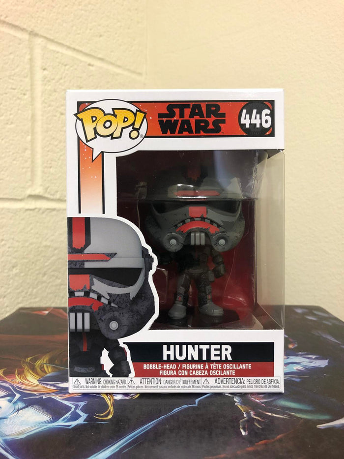 Funko POP! Star Wars: Bad Batch HUNTER Figure #446 w/ Protector