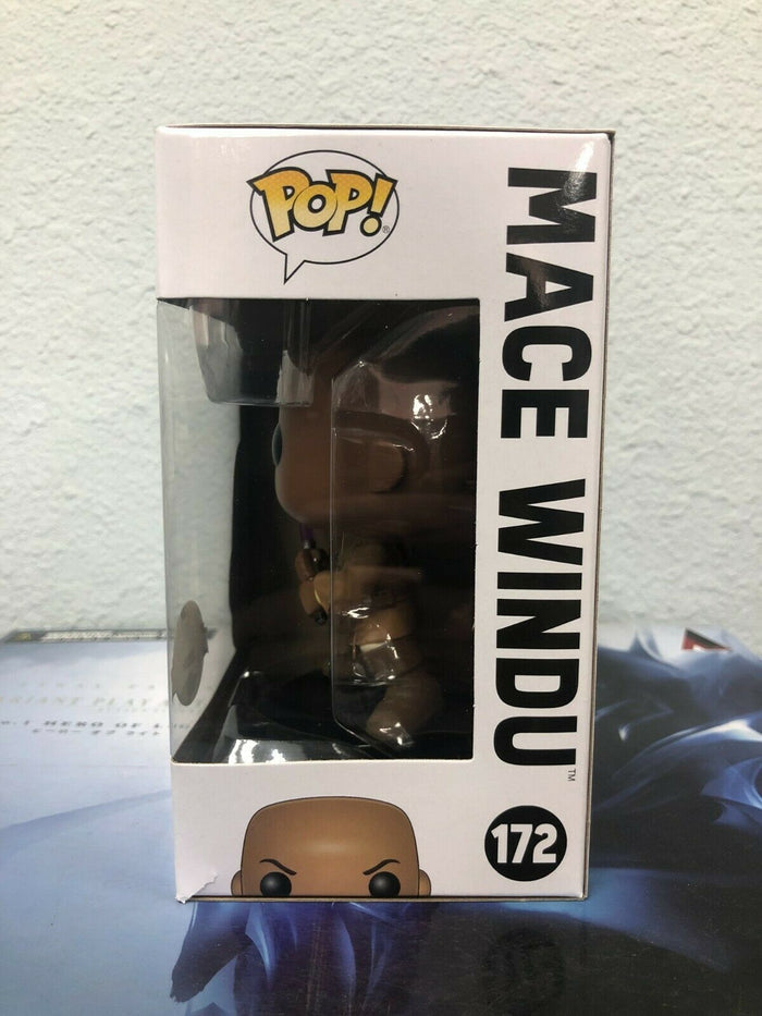 Funko POP! Star Wars MACE WINDU Special Edition Figure #172 w/ Protector