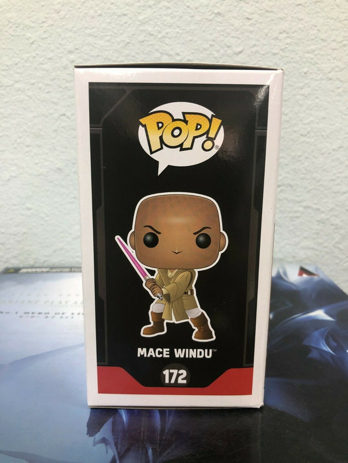 Funko POP! Star Wars MACE WINDU Special Edition Figure #172 w/ Protector
