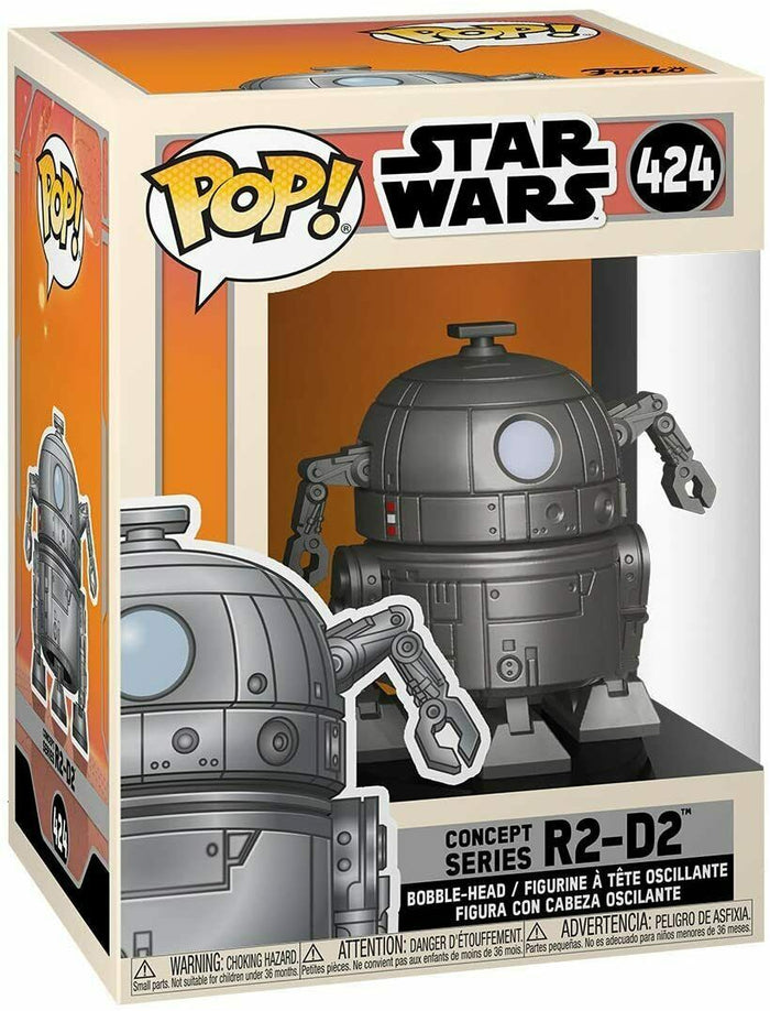 Funko Pop! Star Wars R2-D2 Silver Concept Series Droid w/ Protector IN STOCK