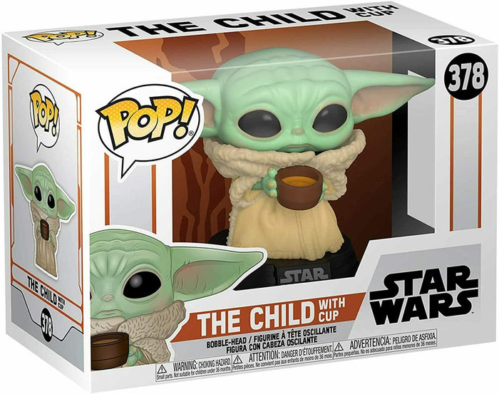 Funko POP! Star Wars The CHILD with Cup Figure #378 DAMAGE BOX