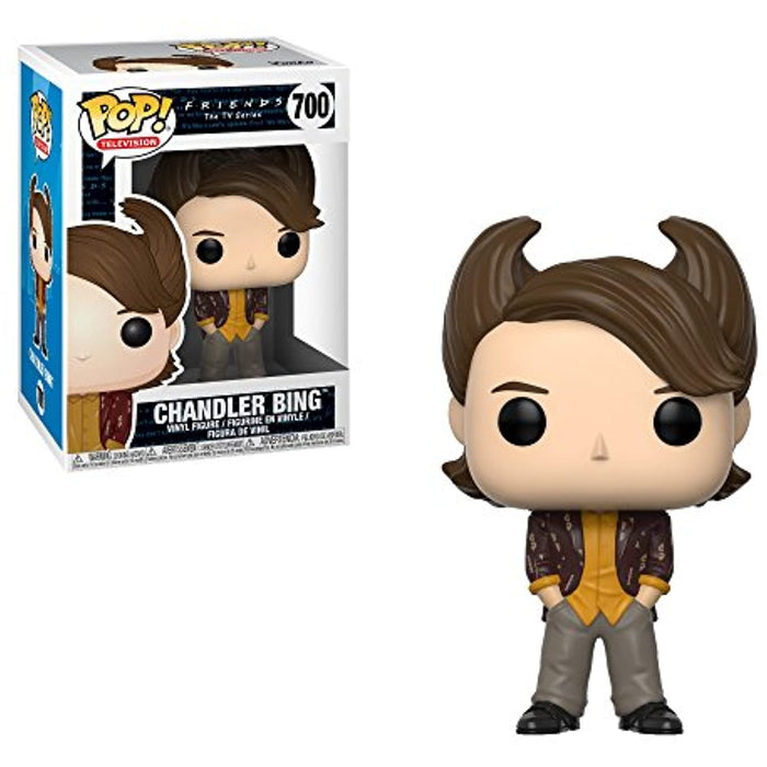 Funko Pop Television: Friends - 80's Hair Chandler Figure w/Protector