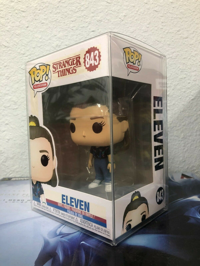 Funko POP! TV: Stranger Things ELEVEN w/ Suspenders Figure #843 w/ Protector