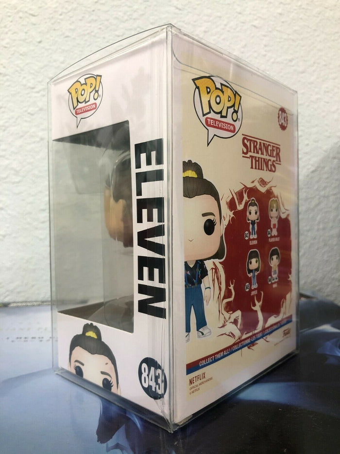 Funko POP! TV: Stranger Things ELEVEN w/ Suspenders Figure #843 w/ Protector