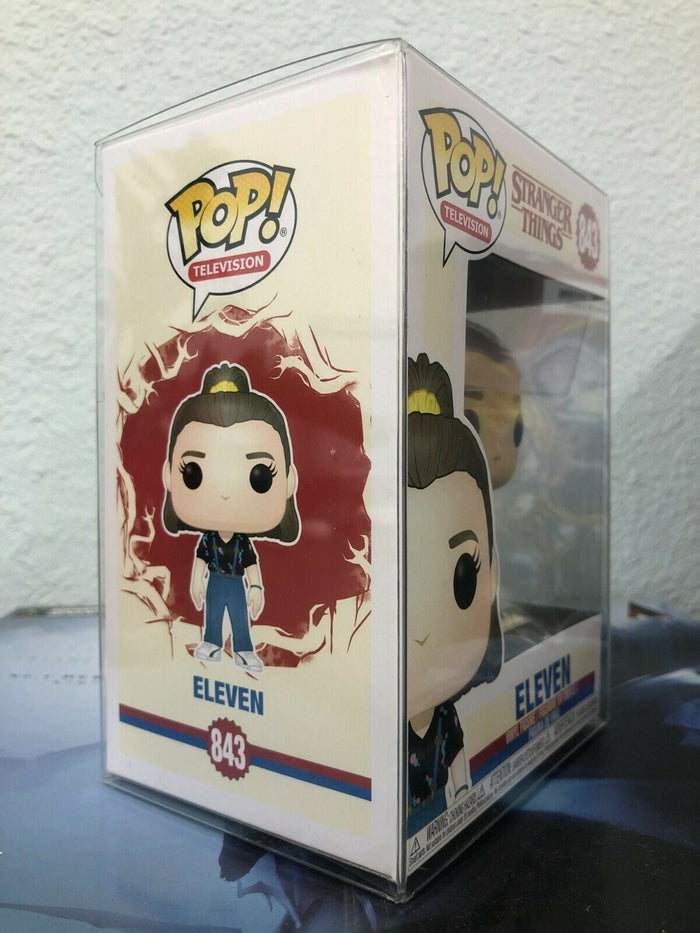 Funko POP! TV: Stranger Things ELEVEN w/ Suspenders Figure #843 w/ Protector