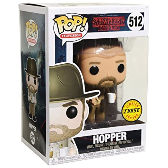 Funko POP! TV: Stranger Things JIM HOPPER CHASE Figure #512 w/ Protector