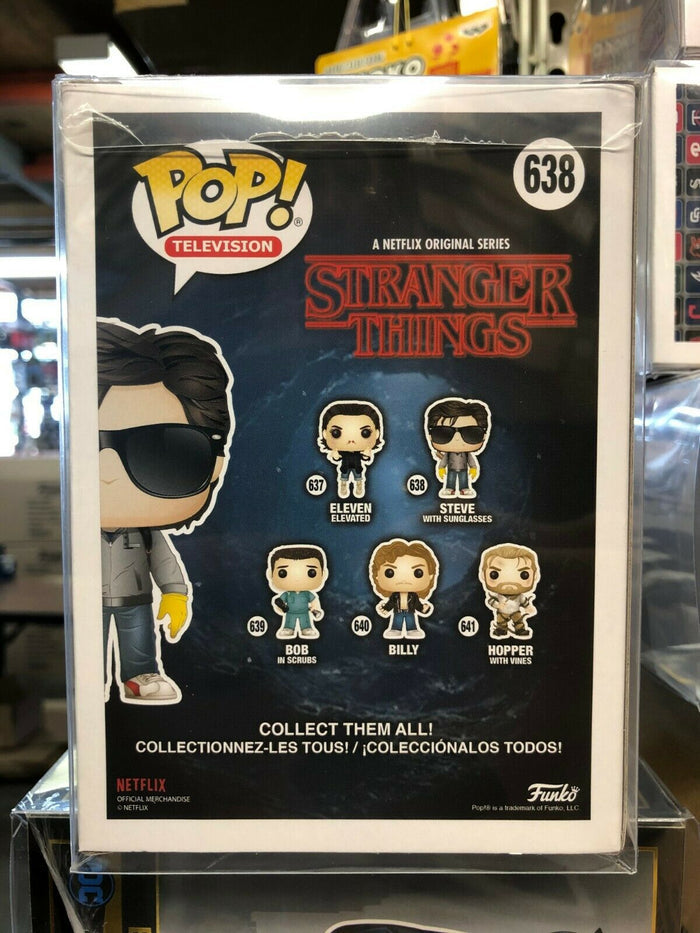 Funko POP! TV Stranger Things STEVE with Sunglasses Figure #638 w/ Protector
