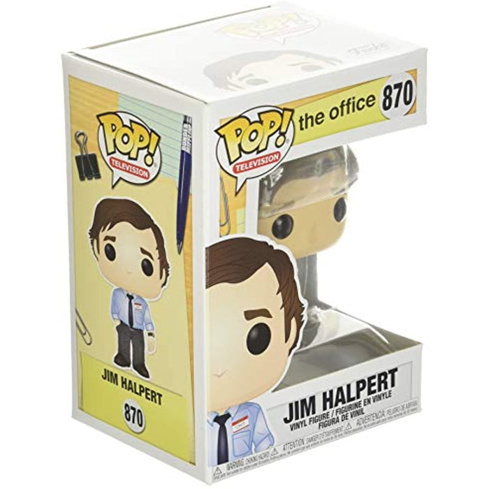 Funko POP! TV: The Office JIM HALPERT NBC Figure #870 w/ Protector