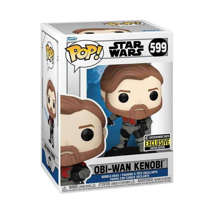 Funko Star Wars: The Clone Wars OBI-Wan Kenobi Figure EE Exclusive w/ Protector
