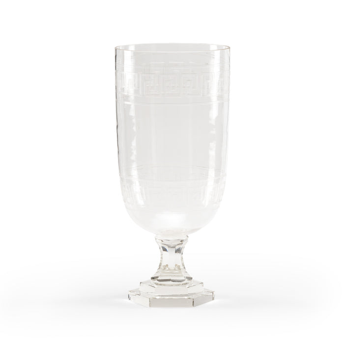 Greek Key Hurricane - Large Clear