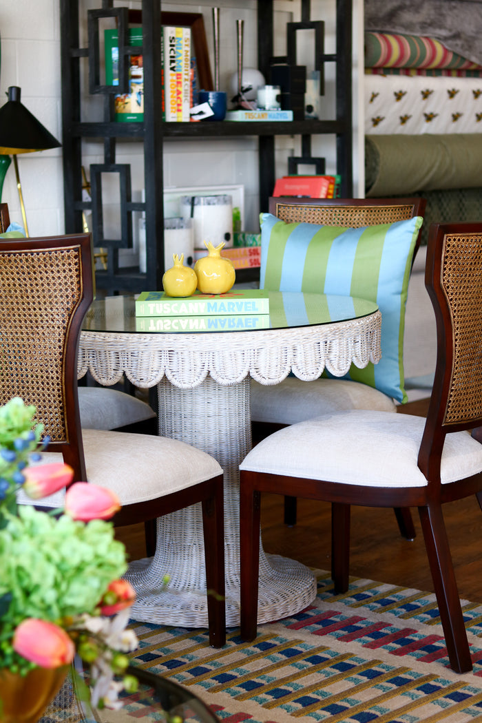 Green & Blue Striped Indoor/Outdoor Pillow - 22"