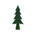 Green Flocked Tree