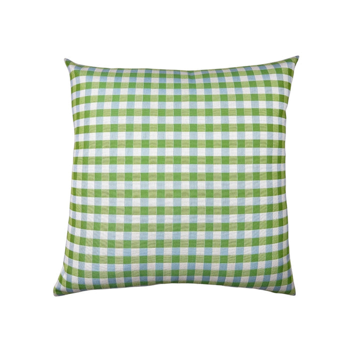Green Gingham Indoor/Outdoor Pillow - 22"