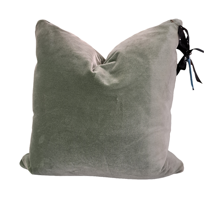 Green Velvet Pillow - 20"
