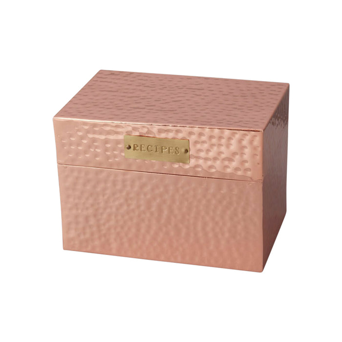 Hammered Copper Recipe Box From Dear Keaton
