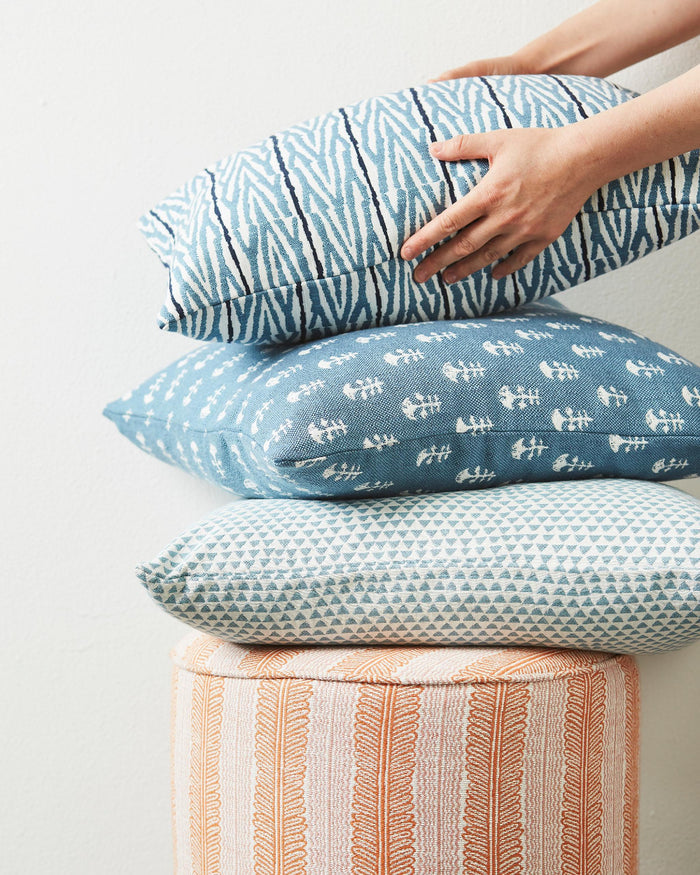 Walter G Sunbrella outdoor pillow stack