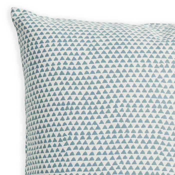Huts Mineral Outdoor Sunbrella Pillow Cover - woven pattern closeup