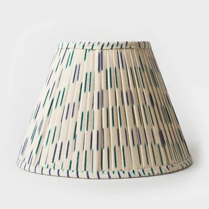 Blue Ikat Gathered Empire Lamp Shade