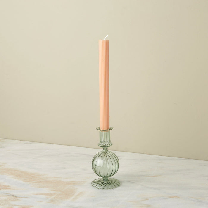 Joie Green Glass Candlestick from Dear Keaton