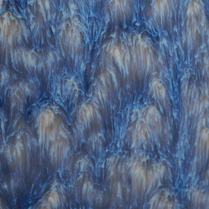 Juliette Azule Mini Lamp reactive blue glaze closeup