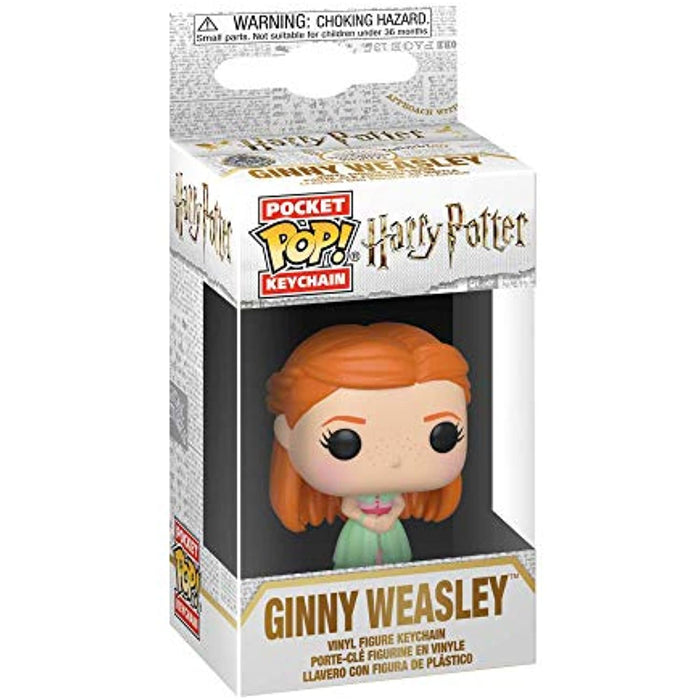 Keychains--Harry Potter - Ginny Weasley Yule Pocket Pop! Keychain - IN STOCK