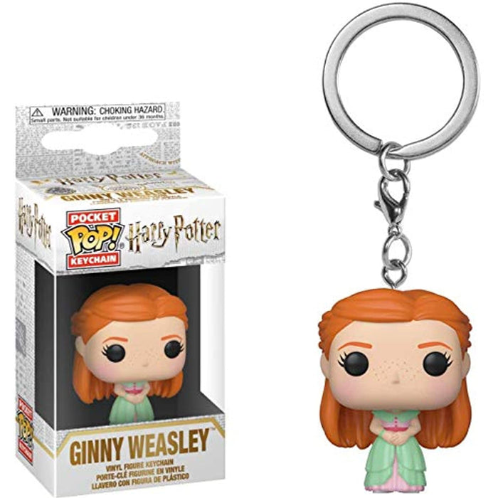 Keychains--Harry Potter - Ginny Weasley Yule Pocket Pop! Keychain - IN STOCK
