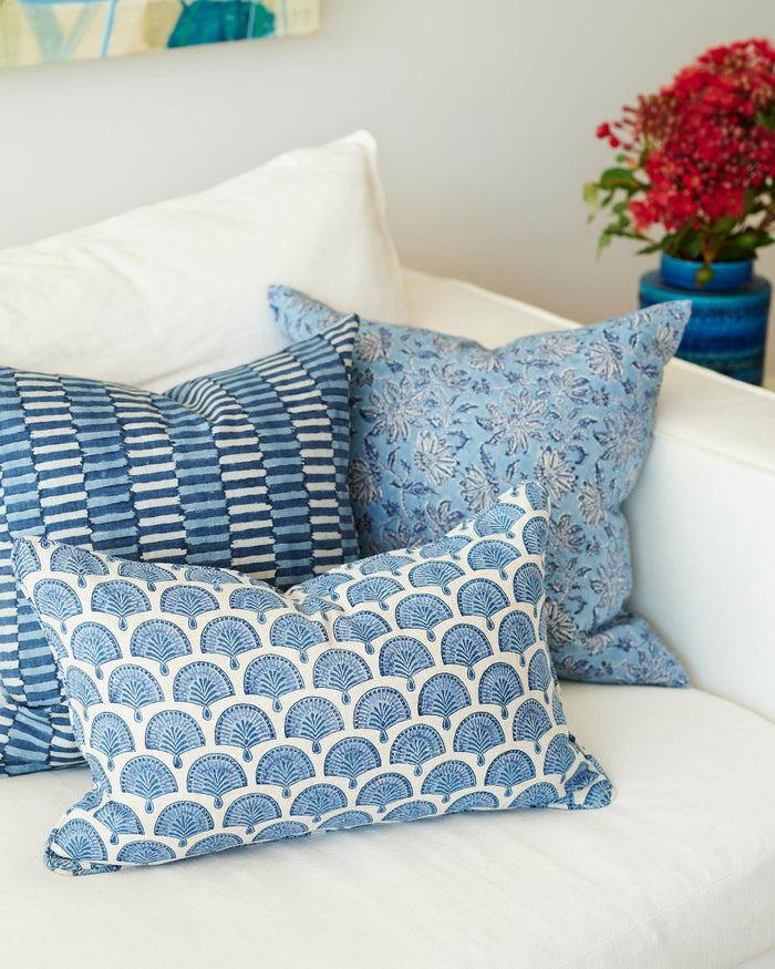 Nori Riviera Lumbar Pillow Cover Styled with Khan Tahoe Pillow