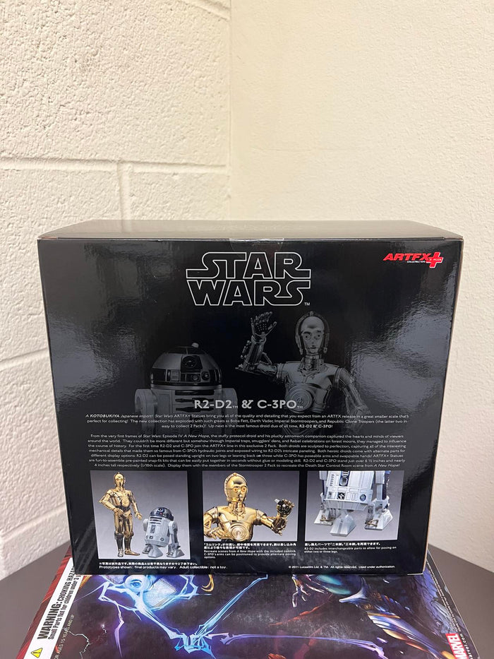 KOTOBUKIYA Star Wars: C-3PO And R2-D2 ArtFX+ Statue Two-pack